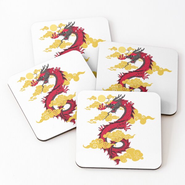 Item preview, Red Dragon and golden sky designed and sold by hedoniism-shop.