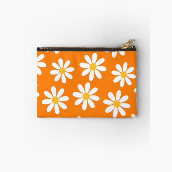 Item preview, Retro White Daisies on That 70s Orange Color Seamless Pattern Print designed and sold by ClaudiaFlores.