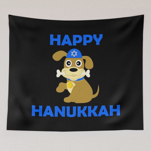 Item preview, Happy Hanukkah | Cute Jewish Dog Celebrating Hanukkah designed and sold by SomeDesignThing.