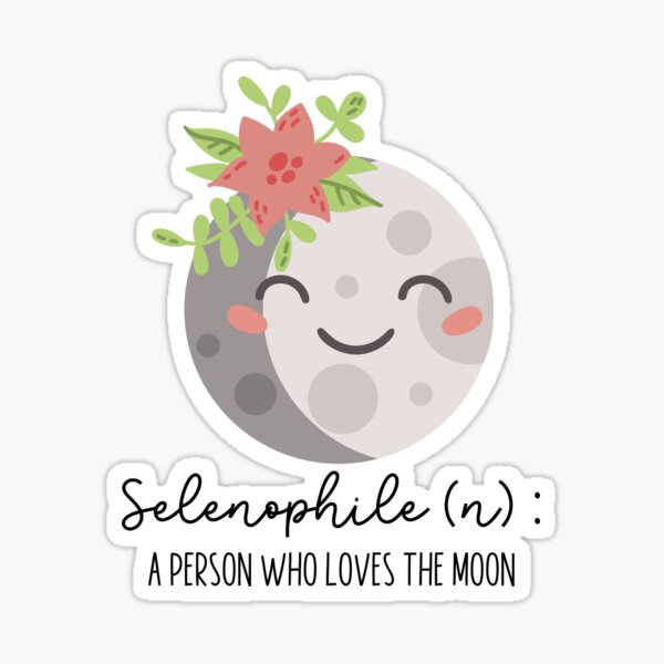 Simple Crescent Moon Sticker