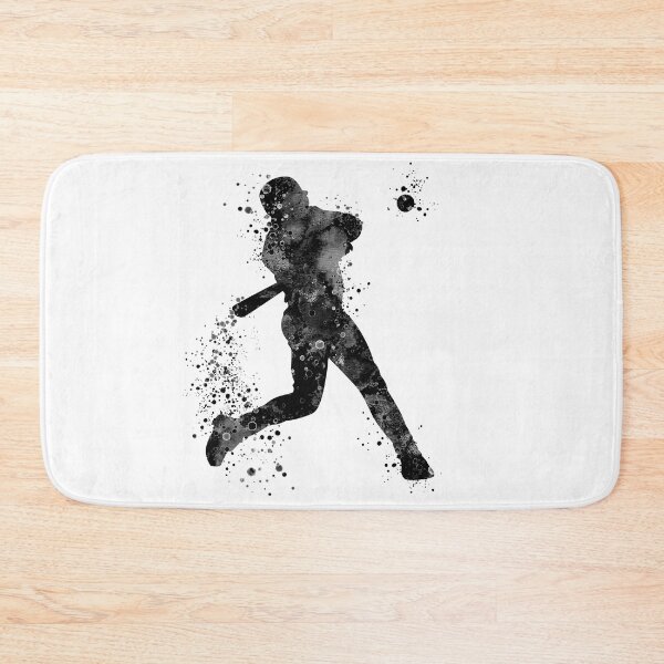 Item preview, Boy Baseball Batter Black and White designed and sold by LotusGifts.