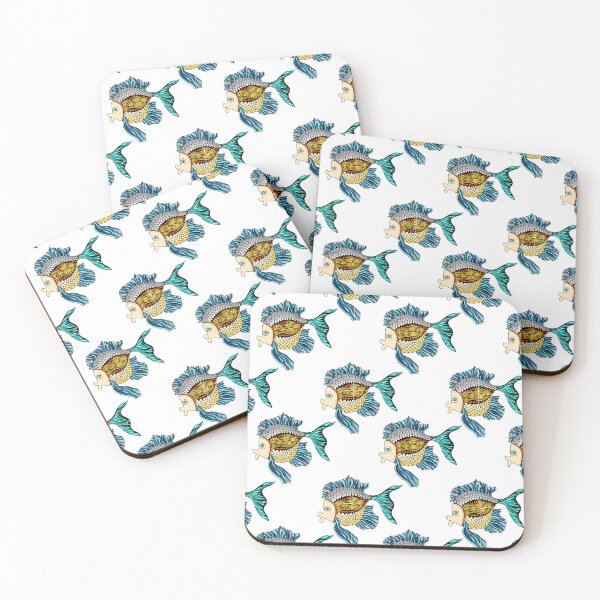 Item preview, Colorful Scale Fish Pattern Design designed and sold by antevasinart.