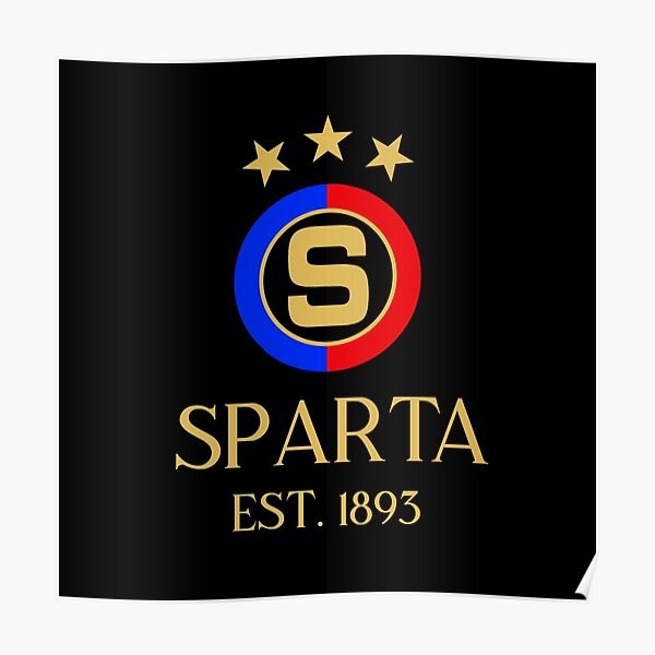 Sparta Praha Alt Gold 2 Poster For Sale By Vredballer Redbubble 