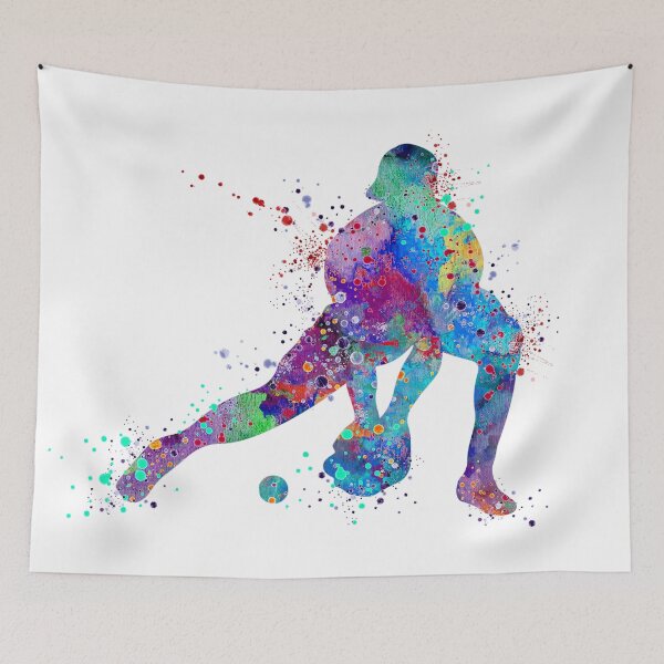 Item preview, Girl Baseball Catcher Watercolor Sport  designed and sold by LotusGifts.