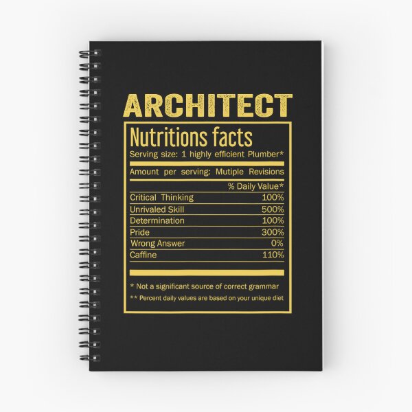 Item preview, Mens Womens architect birthday Gifts Shirt,Cool architect Funny Nutrition Facts Mens Womens Christmas Fathers Days Gift, architect Nutrition Facts designed and sold by xlnv.