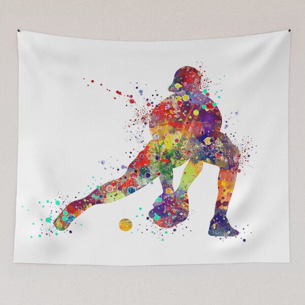 Item preview, Girl Baseball Catcher Softball Player Watercolor  designed and sold by LotusGifts.
