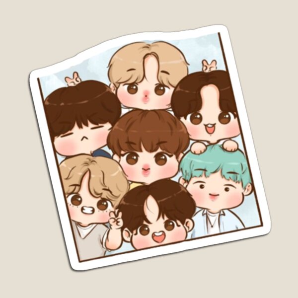 Bts Cartoon Magnets for Sale | Redbubble Bts Cartoon Magnets for Sale | Redbubble