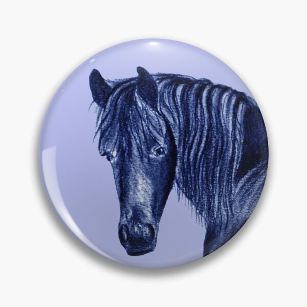 Item preview, Friesian horse - blue colorized version designed and sold by SylvieG18.