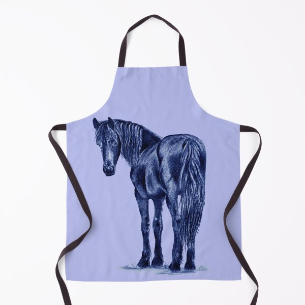 Item preview, Friesian horse - blue colorized version designed and sold by SylvieG18.