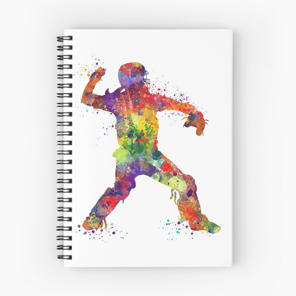 Item preview, Girl Baseball Catcher Watercolor Softball Gift designed and sold by LotusGifts.