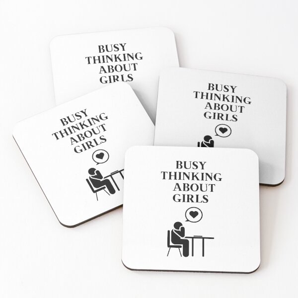 Item preview, Busy Thinking About Girls designed and sold by CoolDesignUSA.