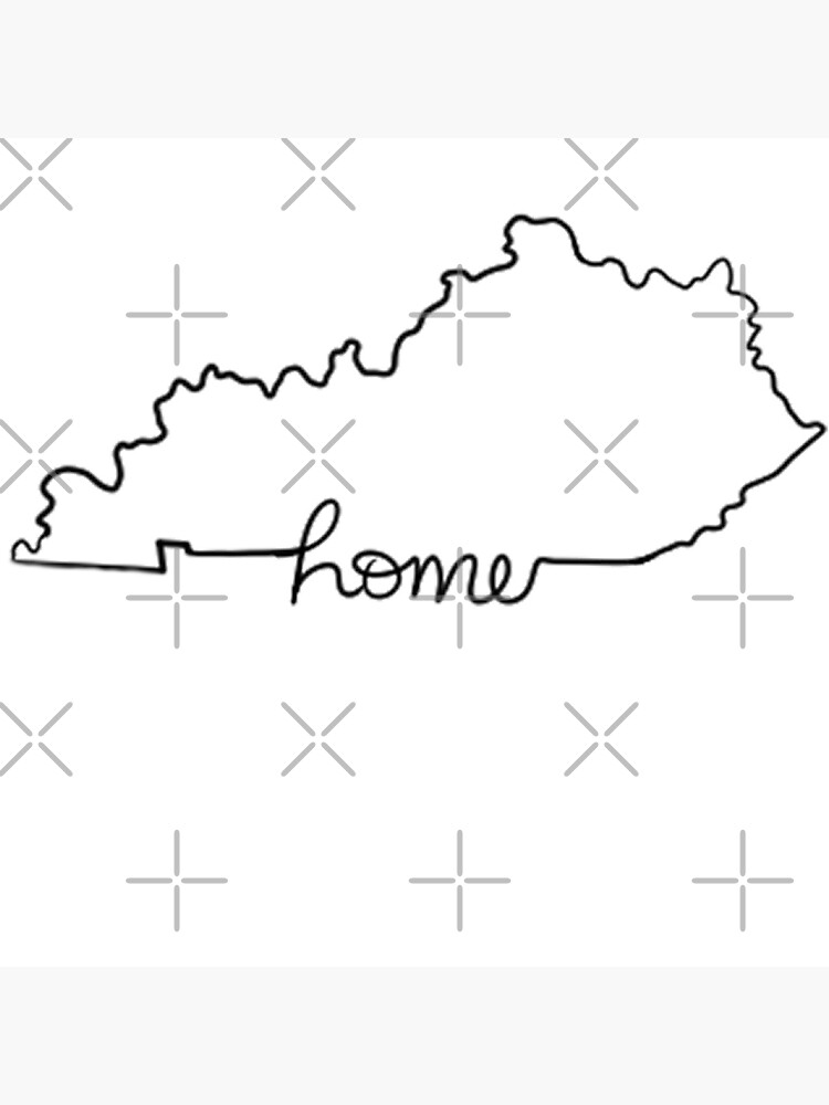 "Kentucky Home State Outline" Poster for Sale by Dr3amsInInk Redbubble
