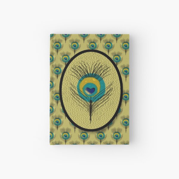 Pretty as a Peacock Feather Hardcover Journal