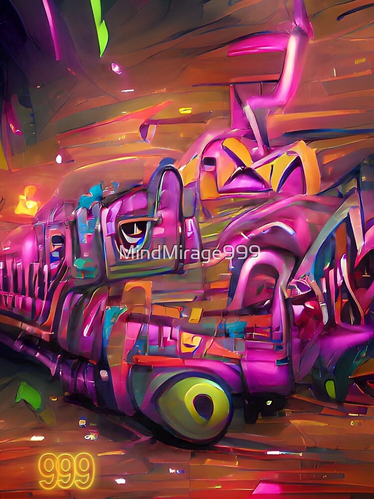 "Graffiti train abstract art" Poster for Sale by MindMirage999 Redbubble