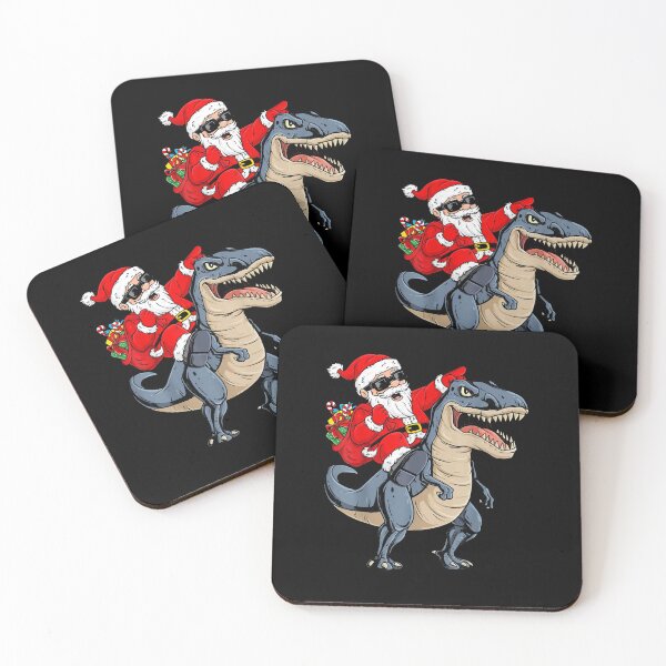 Item preview, Christmas Santa Claus Riding Dinosaur designed and sold by kocholen.