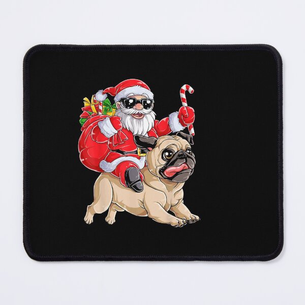 Item preview, Christmas Santa Claus Riding Pug designed and sold by kocholen.
