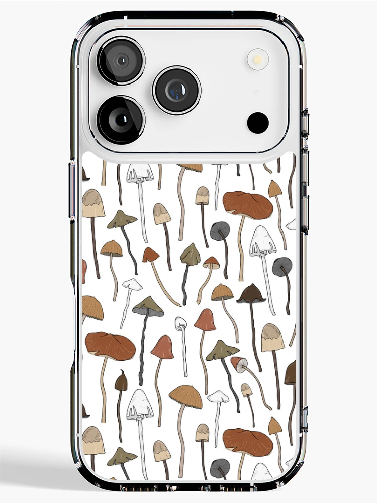 Thumbnail 1 of 5, iPhone Case, Mushroom Pattern designed and sold by Litheon.
