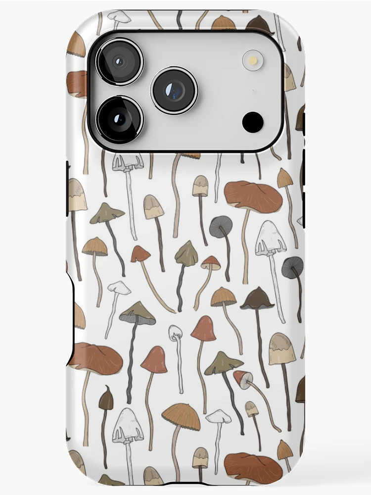 Thumbnail 1 of 4, iPhone Case, Mushroom Pattern designed and sold by Litheon.