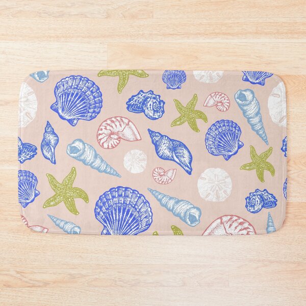 Item preview, Seashell Pattern - Blue and Green designed and sold by Elizabeth Weglein.