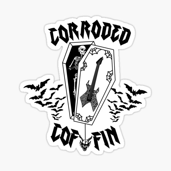 Corroded Coffin-Eddie Munson's Band Sticker