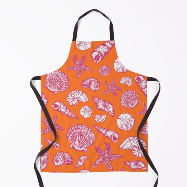 Item preview, Seashell Pattern - Pink and orange designed and sold by Elizabeth Weglein.