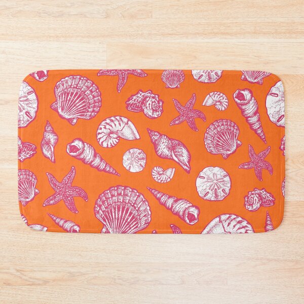 Item preview, Seashell Pattern - Pink and orange designed and sold by Elizabeth Weglein.