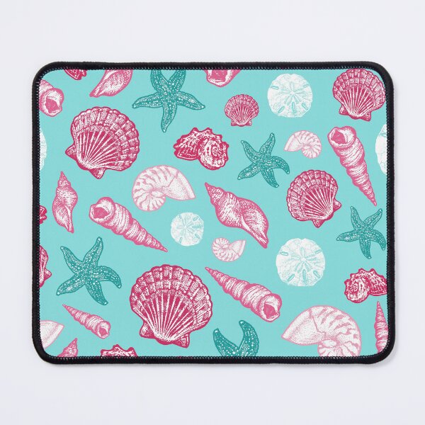 Item preview, Seashell Pattern - Pink and mint designed and sold by Elizabeth Weglein.