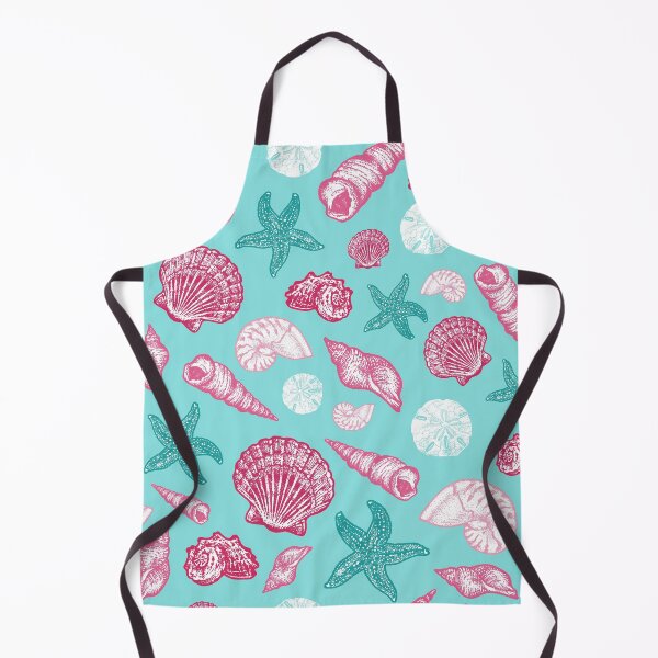 Item preview, Seashell Pattern - Pink and mint designed and sold by Elizabeth Weglein.
