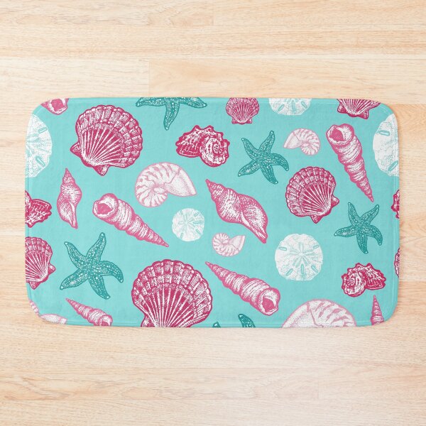 Item preview, Seashell Pattern - Pink and mint designed and sold by Elizabeth Weglein.