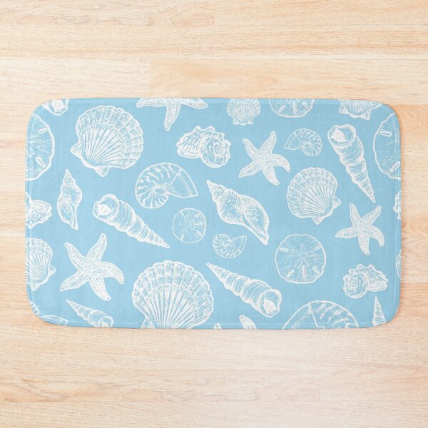Item preview, Seashell Pattern - Light Blue designed and sold by Elizabeth Weglein.