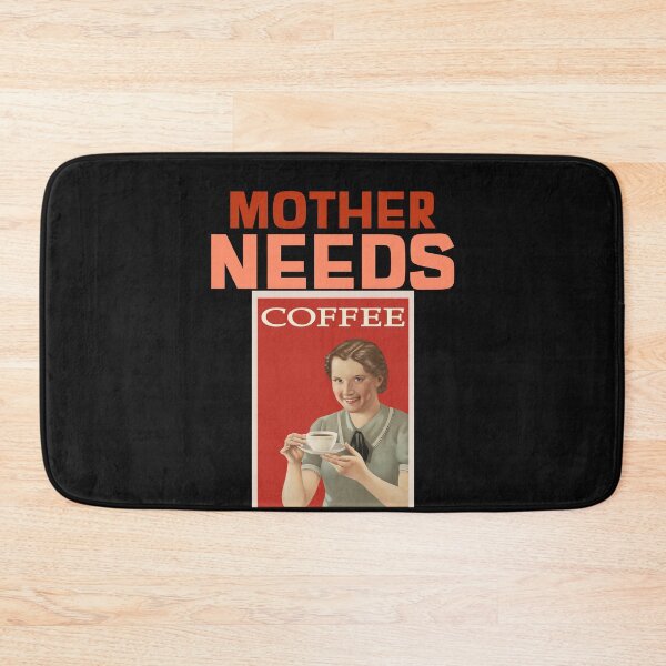 Item preview, Mother Needs Coffee- creepy vintage design designed and sold by ArtMeetsPizza.