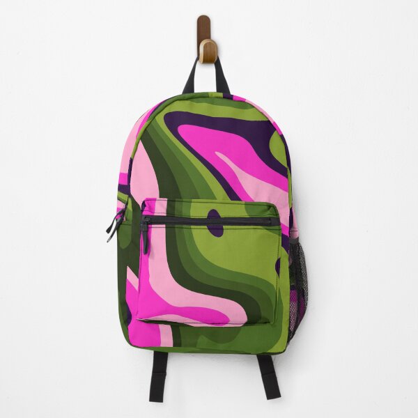 Item preview, Vintage Retro Green Pink Abstract Pattern designed and sold by ind3finite.