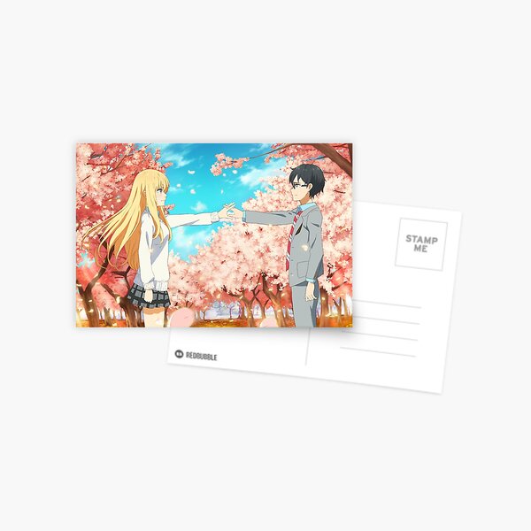 Shigatsu wa kimi no uso Postcard for Sale by xAurom