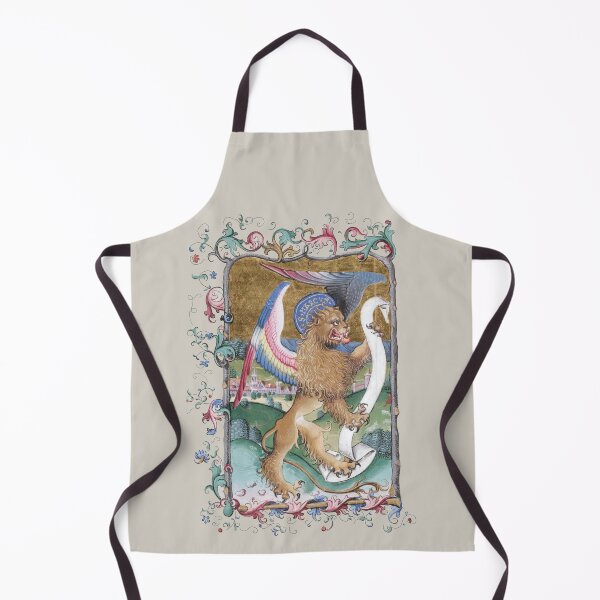 Item preview, Lion Rampant, medieval illumination 1470 designed and sold by ebrawne.