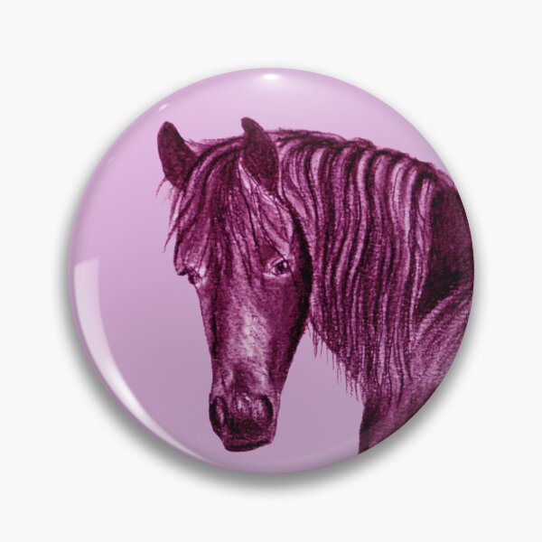 Item preview, Friesian Horse - purple-pink colorized version designed and sold by SylvieG18.