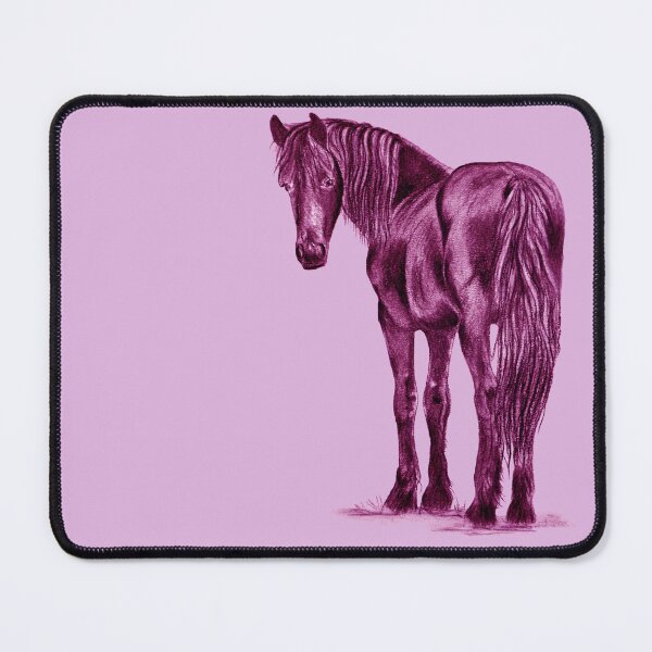 Item preview, Friesian Horse - purple-pink colorized version designed and sold by SylvieG18.