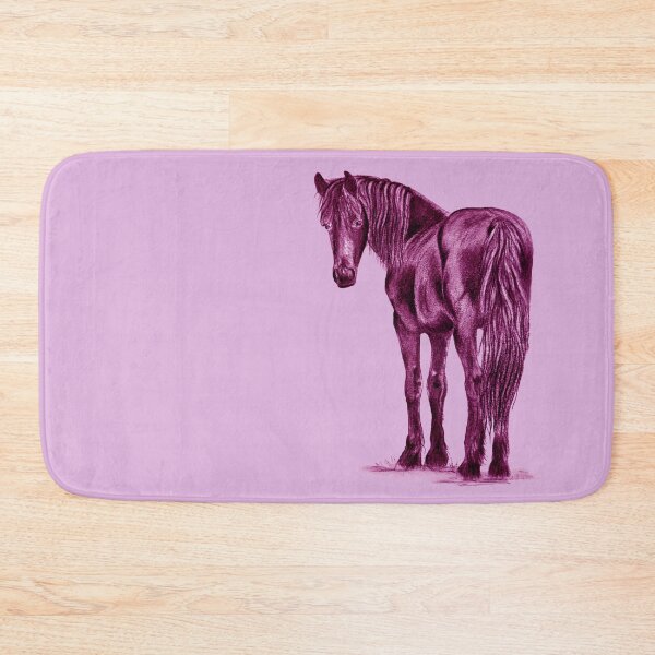 Item preview, Friesian Horse - purple-pink colorized version designed and sold by SylvieG18.