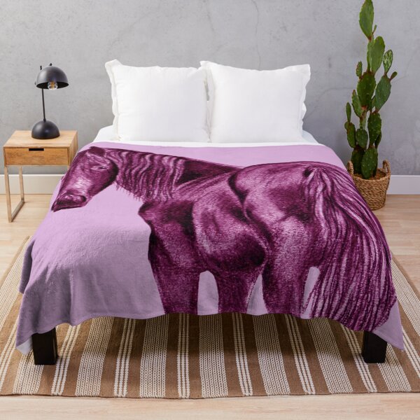 Item preview, Friesian Horse - purple-pink colorized version designed and sold by SylvieG18.