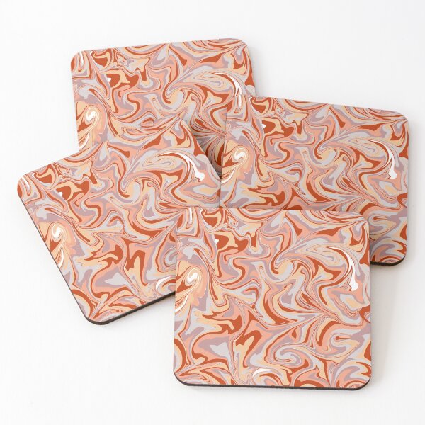 Item preview, Orange and Grey Marble designed and sold by Clothingspot.