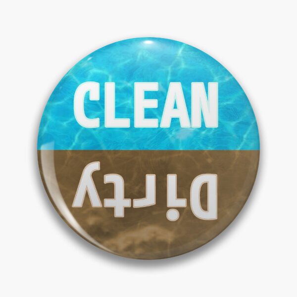 Item preview, Flip Clean And Dirty Text Artwork designed and sold by DreamFruit11.