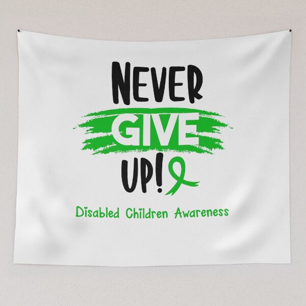 Item preview, Disabled Children Warrior - Disabled Children Awareness - Never Give Up! designed and sold by Robbsyn.
