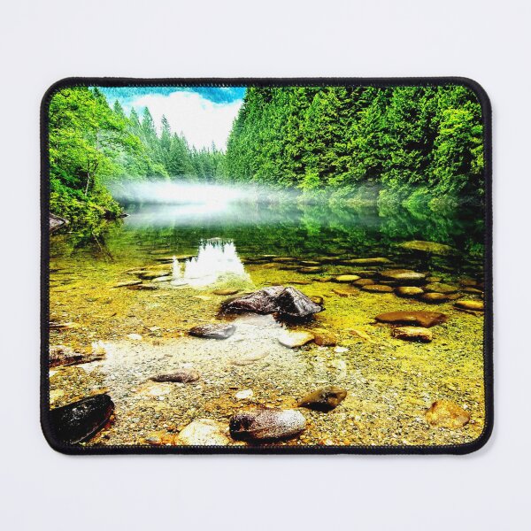 Item preview, WATERSCAPES #18 - Crystal Clear River with Mist designed and sold by DEL-Productions.