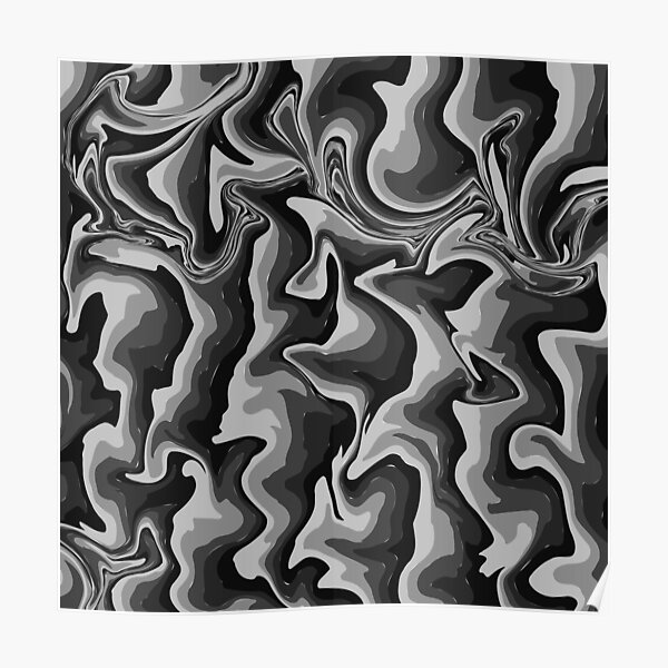 "Black white marble liquid Marble art" Poster for Sale by Clothingspot