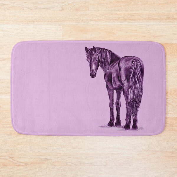Item preview, Friesian horse - colorized purple version designed and sold by SylvieG18.