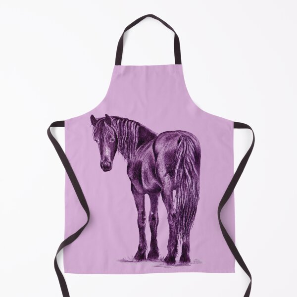 Item preview, Friesian horse - colorized purple version designed and sold by SylvieG18.