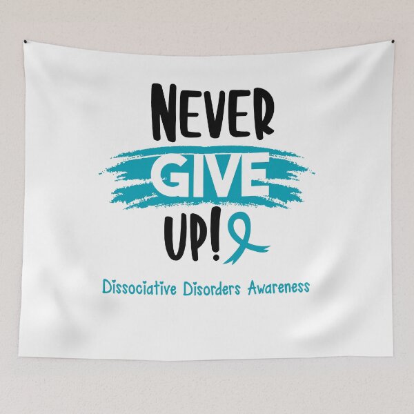 Item preview, Dissociative Disorders Warrior - Dissociative Disorders Awareness - Never Give Up! designed and sold by Robbsyn.