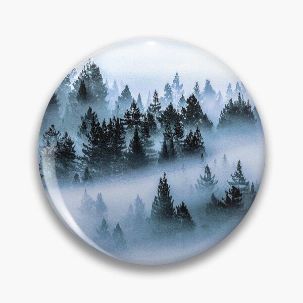 Item preview, Misty Forest Drawing, Dark Green Misty forest, Misty Dark Green Forest Aesthetic, Foggy Misty Dark Green Forest Aesthetic designed and sold by Trendymotion.