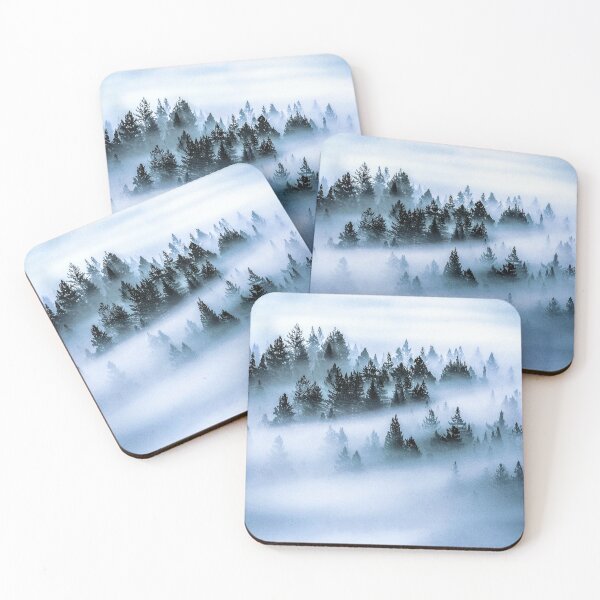 Item preview, Misty Forest Drawing, Dark Green Misty forest, Misty Dark Green Forest Aesthetic, Foggy Misty Dark Green Forest Aesthetic designed and sold by Trendymotion.