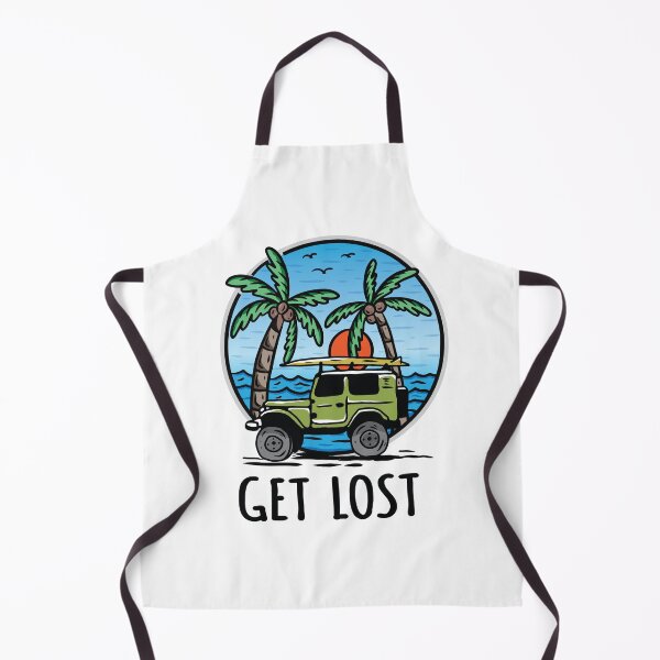 Item preview, Get Lost Vintage 4x4 Beach and Palms designed and sold by blackdogshop.