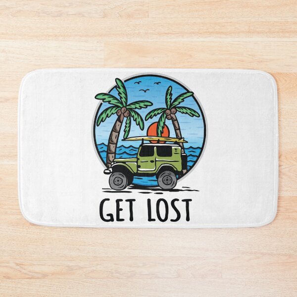 Item preview, Get Lost Vintage 4x4 Beach and Palms designed and sold by blackdogshop.